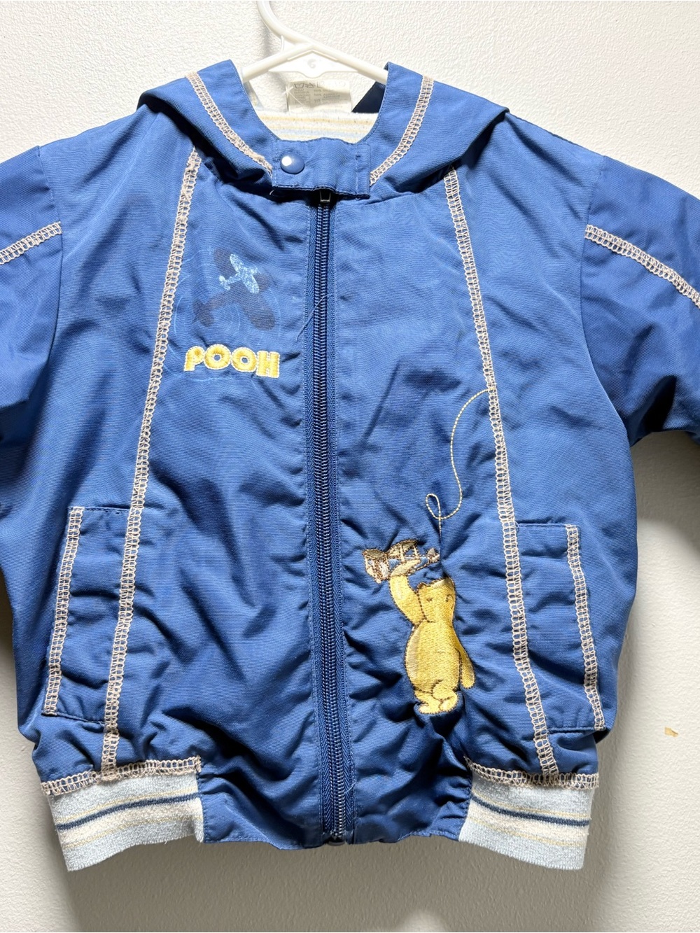 Blue Winnie the Pooh Kids Zip-Up Jacket